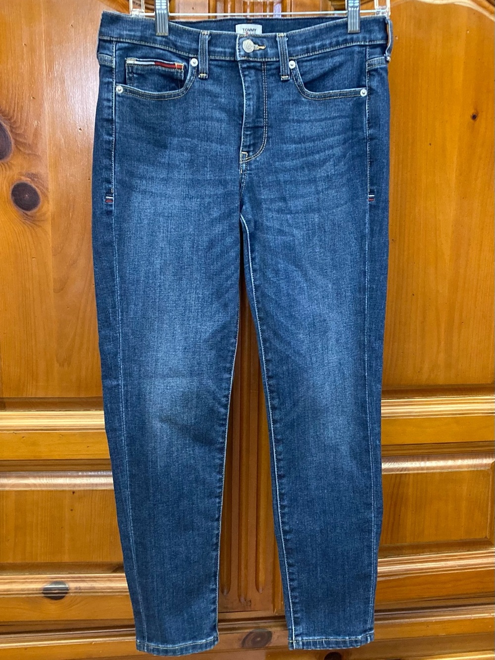 Tommy Jeans Skinny Mid Rise Ankle Jeans Women’s 10 W30 Blue Denim